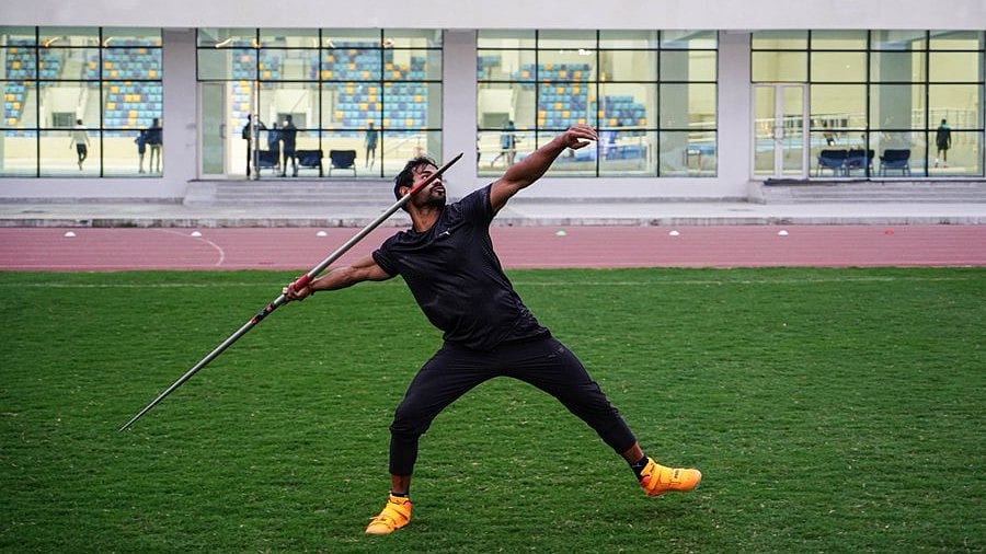 Indian Javelin thrower Kishore Jena finished eight at the Paris Diamond League. - Photo: X/ @Kishore78473748